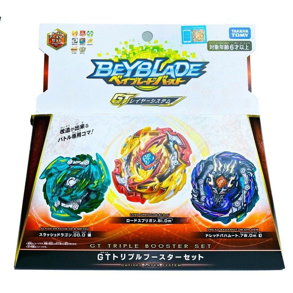 Takara Tomy Beyblade Burst- B-149 GT Triple Booster Set  CANADIAN SELLER