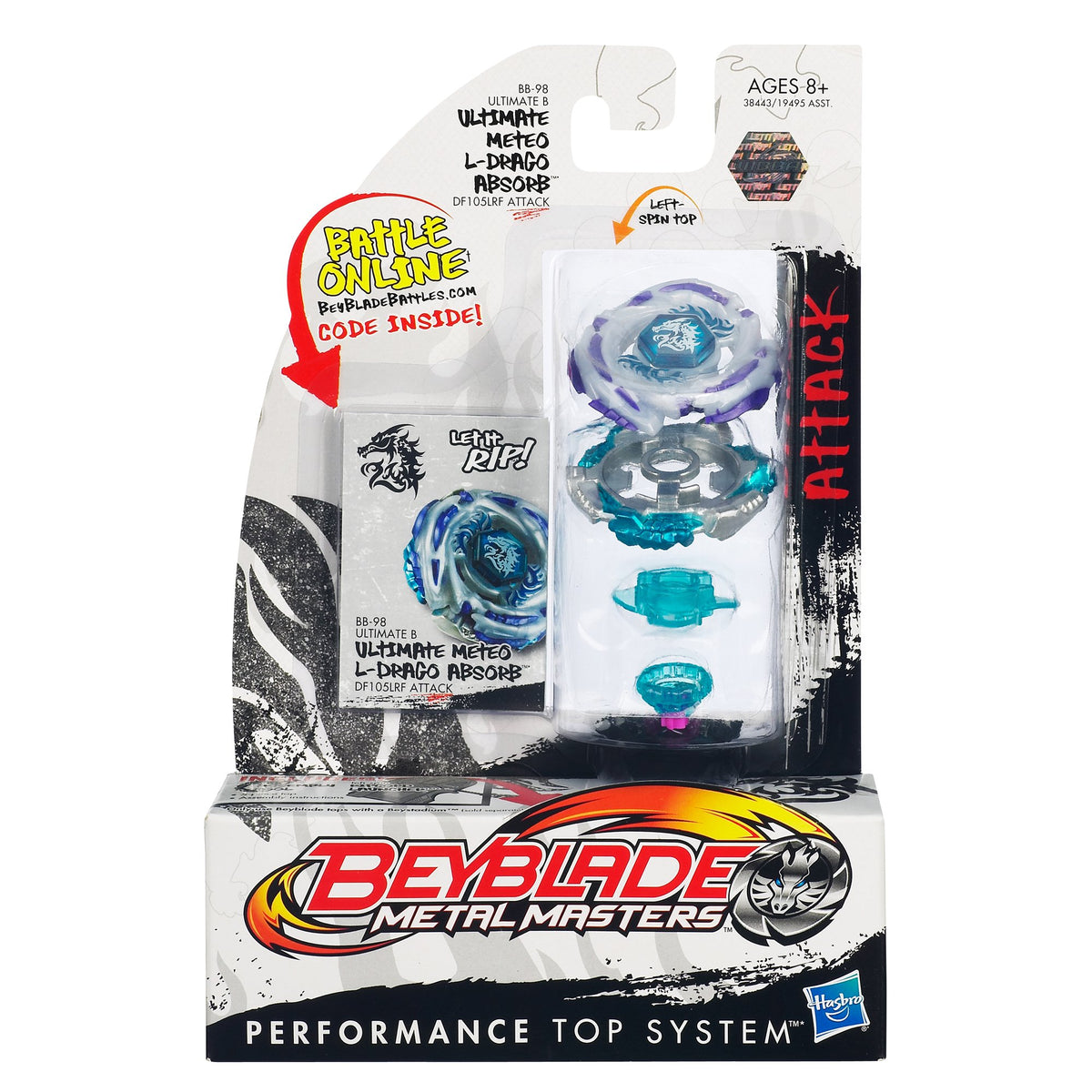 “PRE ORDER” Hasbro Beyblade Metal Masters — New Ultimate Meteo L-Drago Absorb DF105LRF