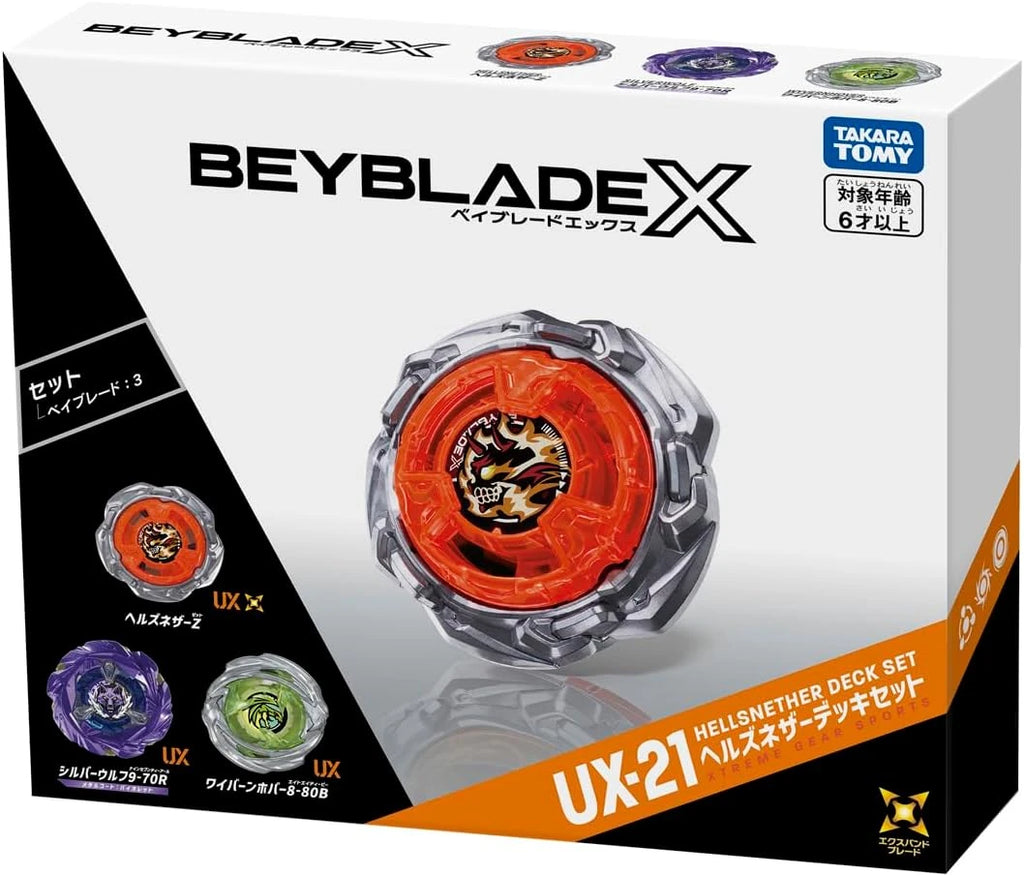 Takara Tomy Beyblade X- UX-21 Hells Nether Deck Set CANADIAN SELLER (FREE SHIPPING)
