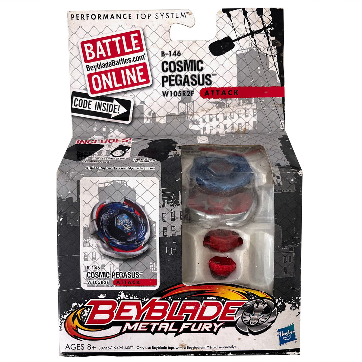 “PRE ORDER” Hasbro Beyblade Metal Fury — New Cosmic Pegasus 105WR2F