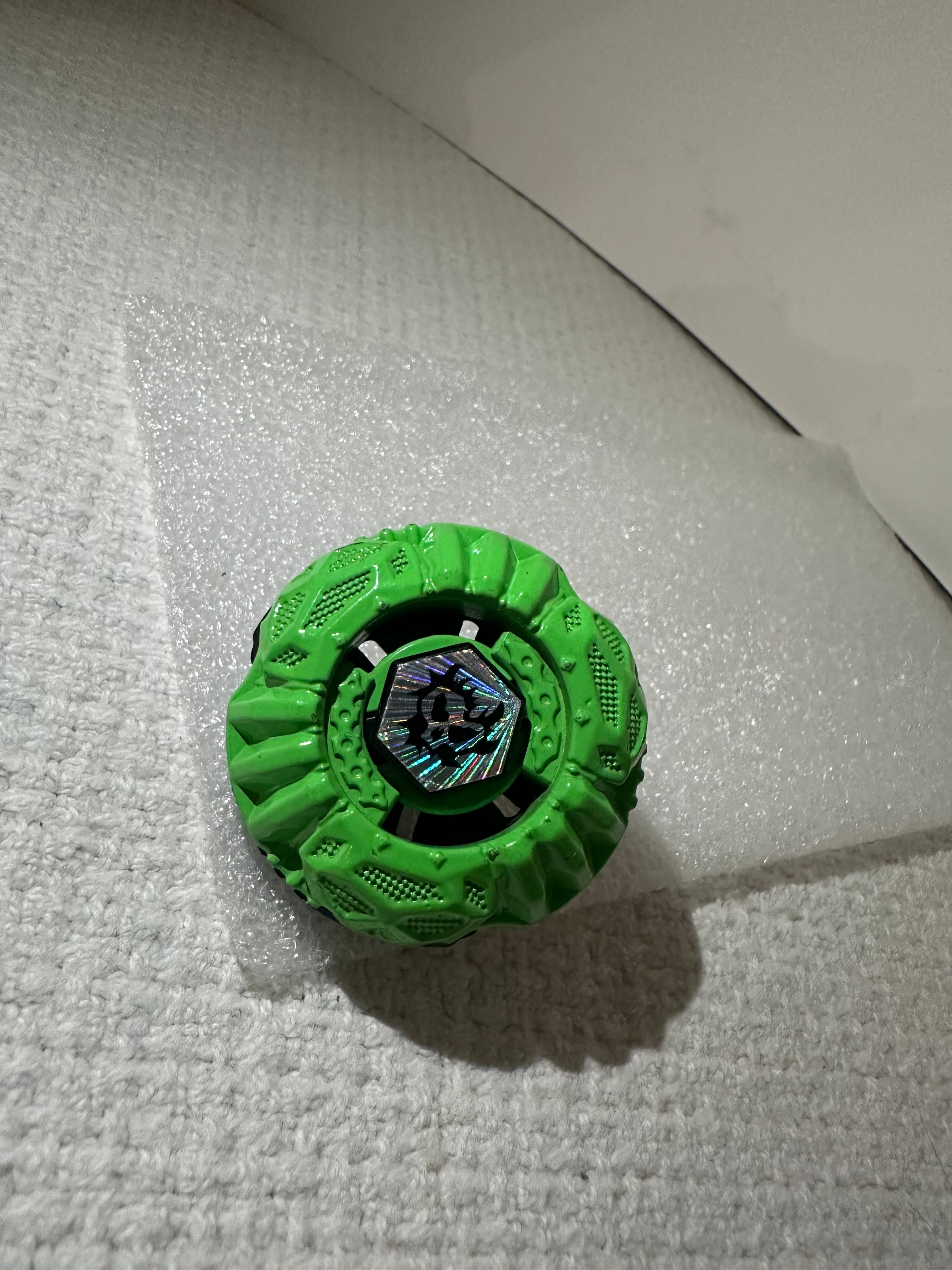 Pre‑Owned Hasbro Beyblade Metal Fury  — Green Prototype Nemesis AD145D
