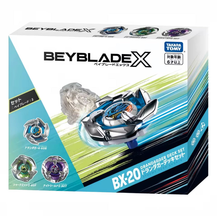 Takara Tomy Beyblade X- BX-20 Dran Dagger Deck Set CANADIAN SELLER