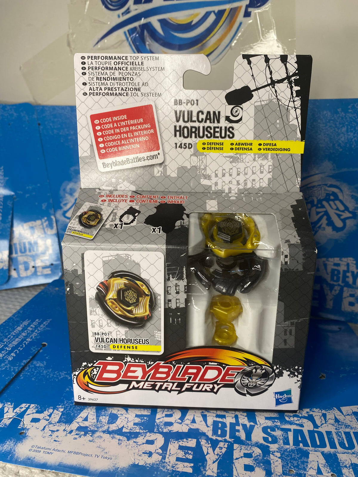Hasbro Beyblade Metal Fury— New Vulcan Horuseus 145D