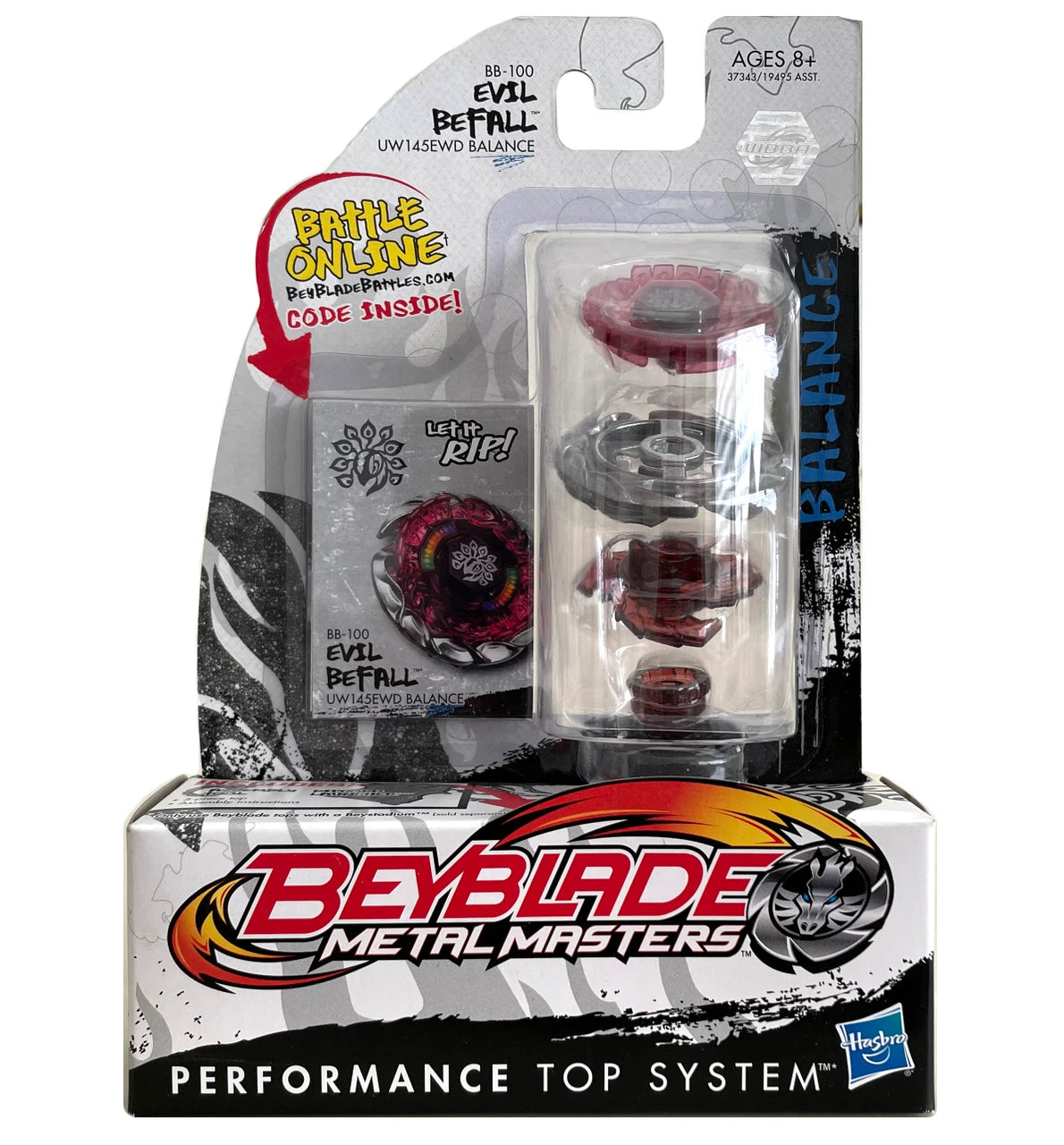 “PRE ORDER” Hasbro Beyblade Metal Masters— Evil Befall UW145EWD
