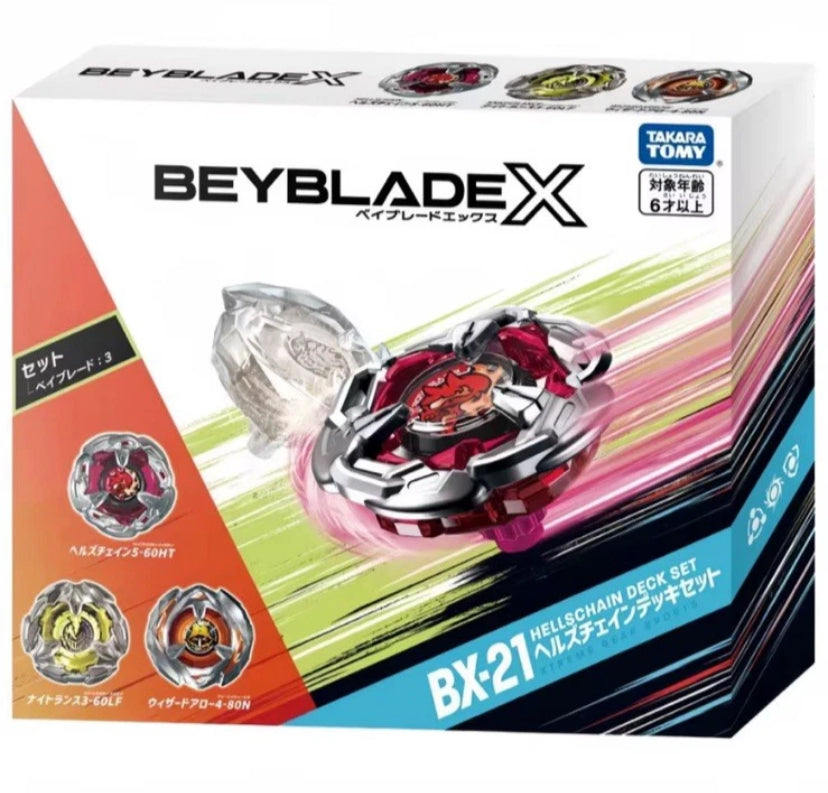 Takara Tomy Beyblade X- BX-21 Hells Chain Set CANADIAN SELLER
