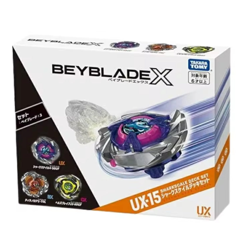 Takara Tomy Beyblade X- UX-15 Shark Scale Deck Set CANADIAN SELLER