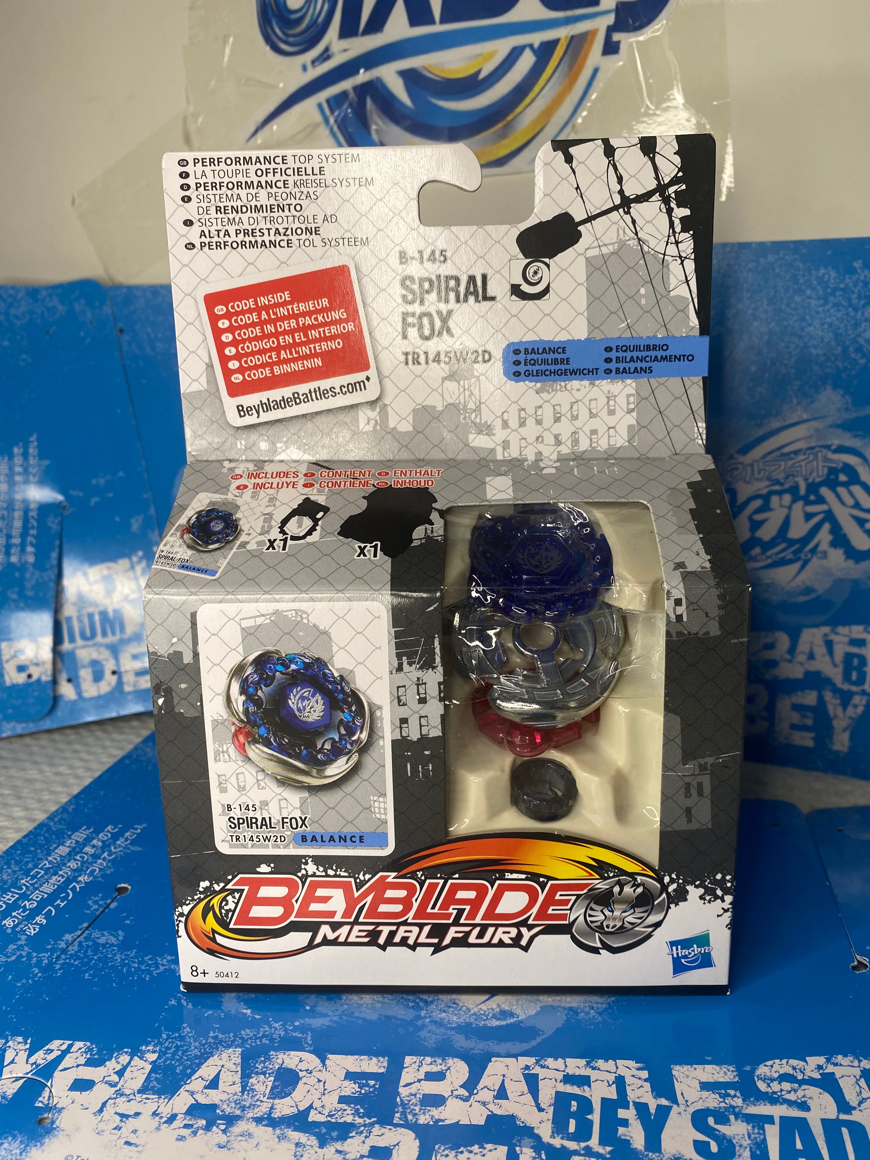 Hasbro Beyblade Metal Fury— Spiral Fox TR145W2D