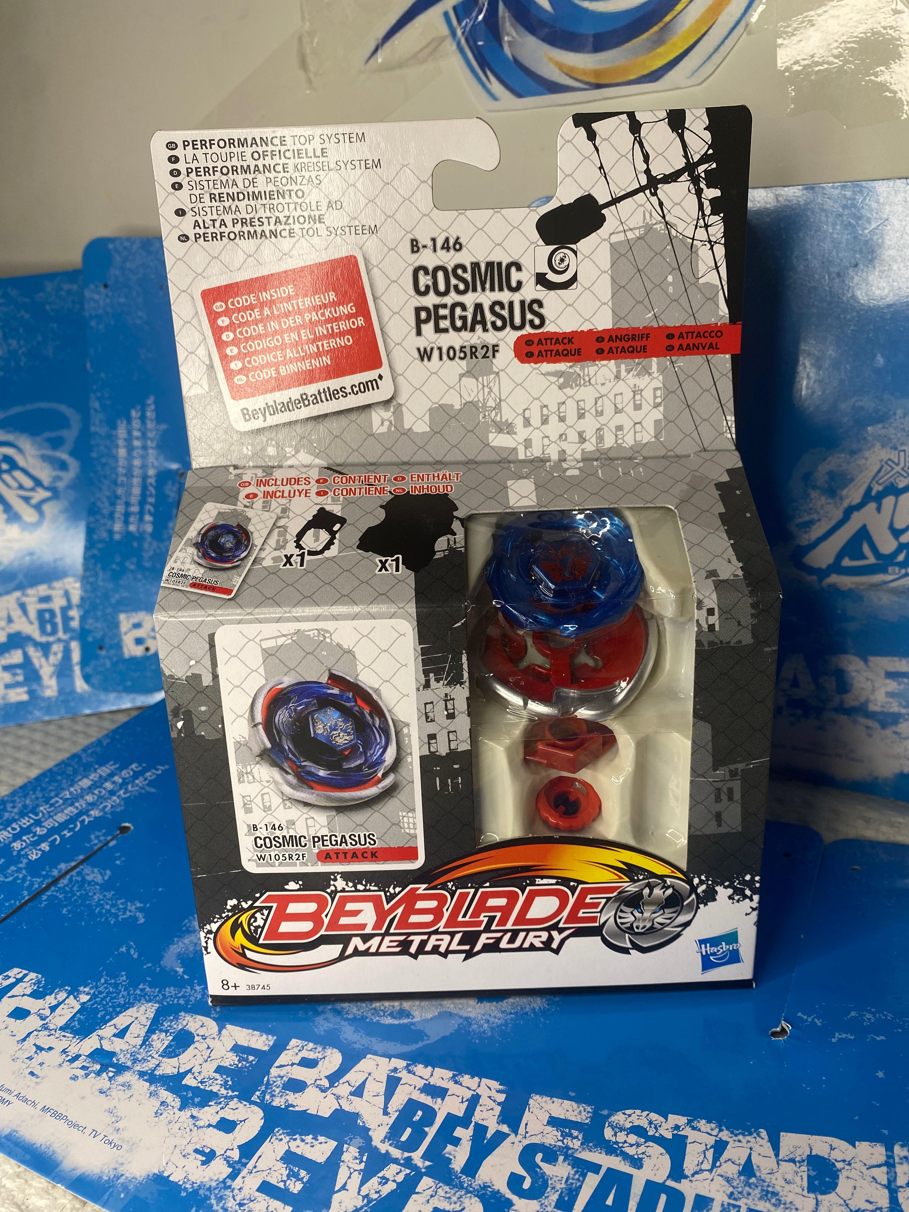 Hasbro Beyblade Metal Fury — New Cosmic Pegasus 105WR2F
